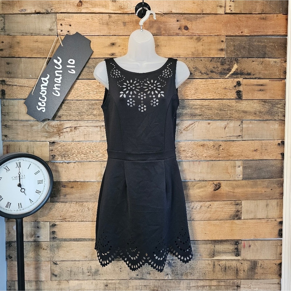 Costa Blanca women's black dress with cutout detailing size S/M